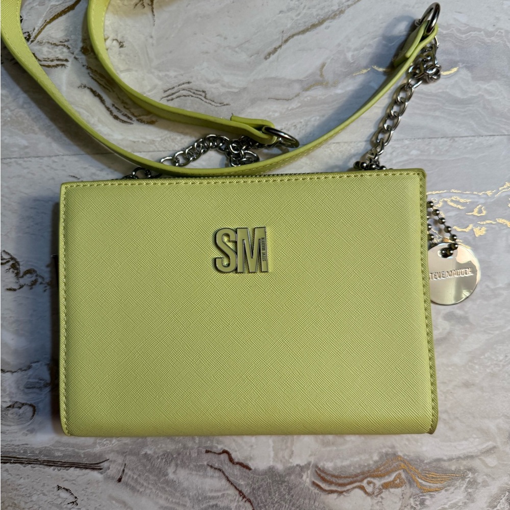 Steve Madden Lime Green Chain Shoulder Bag
